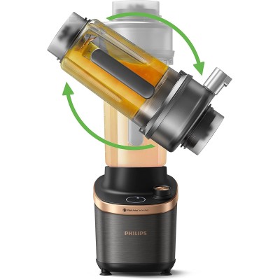 Блендер Philips стаціонарний Flip&Juice, 1500Вт, чаша-2000мл, мідно-чорний (HR3770/00) Блендер Philips стаціонарний Flip&Juice, 1500Вт, чаша-2000мл, мідно-чорний (HR3770/00)