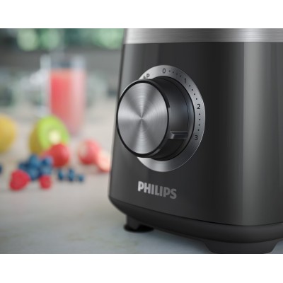 Блендер PHILIPS стаціонарний Series 5000, 1000Вт, чаша-2000мл, сірий (HR3020/20) Блендер PHILIPS стаціонарний Series 5000, 1000Вт, чаша-2000мл, сірий (HR3020/20)