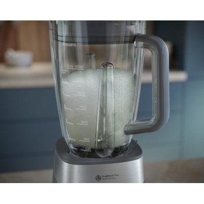 Блендер PHILIPS стаціонарний Series 5000, 1000Вт, чаша-2000мл, сірий (HR3020/20) Блендер PHILIPS стаціонарний Series 5000, 1000Вт, чаша-2000мл, сірий (HR3020/20)