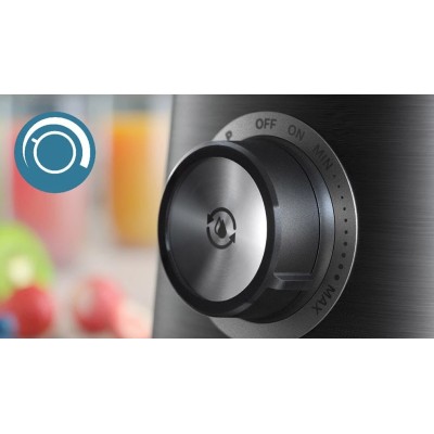 Блендер PHILIPS стаціонарний Series 5000, 1200Вт, чаша-2000мл, скло, склянка в комплекті, чорний (HR3041/00)