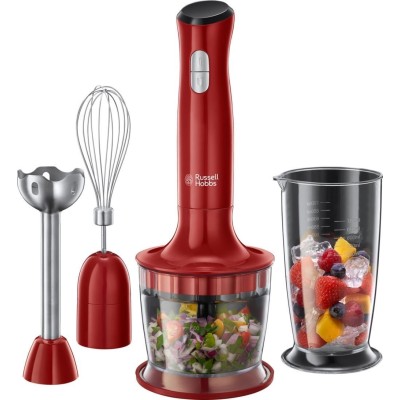 Блендер Russell Hobbs заглибний Desire 500Вт, 2в1, чаша-500мл, червоний (24700-56) Блендер Russell Hobbs заглибний Desire 500Вт, 2в1, чаша-500мл, червоний (24700-56)