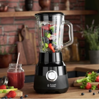 Блендер Russell Hobbs стаціонарний Matte Black 650Вт, чаша-1500мл, чорний (24722-56) Блендер Russell Hobbs стаціонарний Matte Black 650Вт, чаша-1500мл, чорний (24722-56)