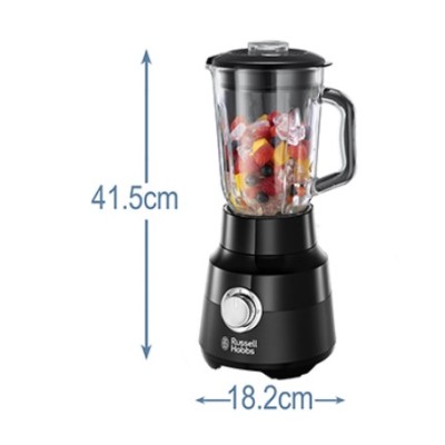 Блендер Russell Hobbs стаціонарний Matte Black 650Вт, чаша-1500мл, чорний (24722-56) Блендер Russell Hobbs стаціонарний Matte Black 650Вт, чаша-1500мл, чорний (24722-56)