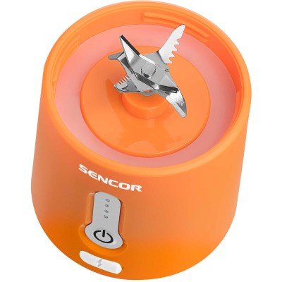 Блендер Sencor портативний для смузі 150Вт, чаша-500мл, USB-C, біло-помаранчевий (SBL133OR) Блендер Sencor портативний для смузі 150Вт, чаша-500мл, USB-C, біло-помаранчевий (SBL133OR)
