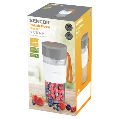 Блендер Sencor портативний для смузі 50Вт, чаша-330мл, USB, біло-сірий (SBL150WH) Блендер Sencor портативний для смузі 50Вт, чаша-330мл, USB, біло-сірий (SBL150WH)