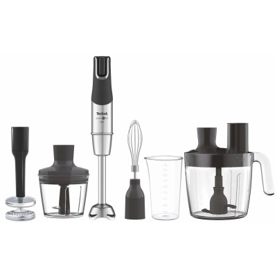 Блендер Tefal заглибний Infiny Force Pro, 1200Вт, 9в1, чаша-800мл, чопер-500мл, спіралайзер, турборежим, чорний (HB95LD38) Блендер Tefal заглибний Infiny Force Pro, 1200Вт, 9в1, чаша-800мл, чопер-500мл, спіралайзер, турборежим, чорний (HB95LD38)