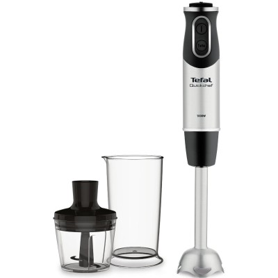 Блендер Tefal заглибний Quickchef 1000Вт, 2в1, чаша-500мл, чопер-500, нержав-чорний (HB659838) Блендер Tefal заглибний Quickchef 1000Вт, 2в1, чаша-500мл, чопер-500, нержав-чорний (HB659838)