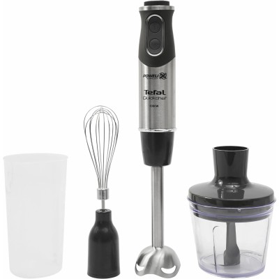 Блендер Tefal заглибний Quickchef 1000Вт, 3в1, чаша-800мл, чопер-500мл, турборежим, сріблясто-чорний (HB656838) Блендер Tefal заглибний Quickchef 1000Вт, 3в1, чаша-800мл, чопер-500мл, турборежим, сріблясто-чорний (HB656838)