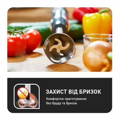 Блендер Tefal заглибний Quickchef 1000Вт, 3в1, чаша-800мл, чопер-500мл, турборежим, сріблясто-чорний (HB656838) Блендер Tefal заглибний Quickchef 1000Вт, 3в1, чаша-800мл, чопер-500мл, турборежим, сріблясто-чорний (HB656838)