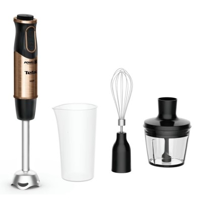 Блендер Tefal заглибний Quickchef 1000Вт, 3в1, чаша-800мл, чопер-500мл, турборежим, чорно-бронзовий (HB656G10) Блендер Tefal заглибний Quickchef 1000Вт, 3в1, чаша-800мл, чопер-500мл, турборежим, чорно-бронзовий (HB656G10)