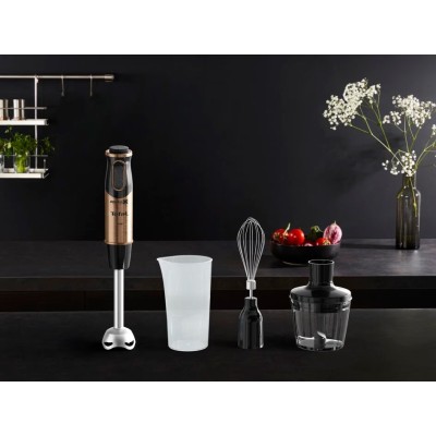 Блендер Tefal заглибний Quickchef 1000Вт, 3в1, чаша-800мл, чопер-500мл, турборежим, чорно-бронзовий (HB656G10) Блендер Tefal заглибний Quickchef 1000Вт, 3в1, чаша-800мл, чопер-500мл, турборежим, чорно-бронзовий (HB656G10)