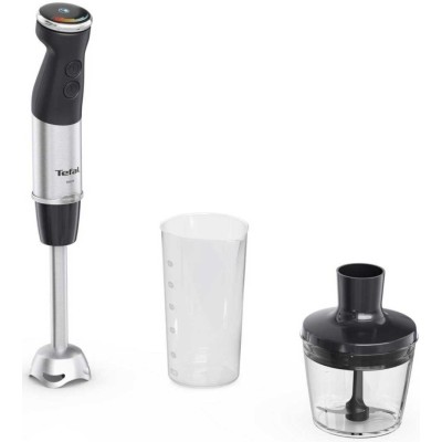 Блендер Tefal заглибний Quickchef+ 1000Вт, 2в1, чаша-800мл, чопер-500мл, турборежим, сріблясто-чорний (HB672830) Блендер Tefal заглибний Quickchef+ 1000Вт, 2в1, чаша-800мл, чопер-500мл, турборежим, сріблясто-чорний (HB672830)