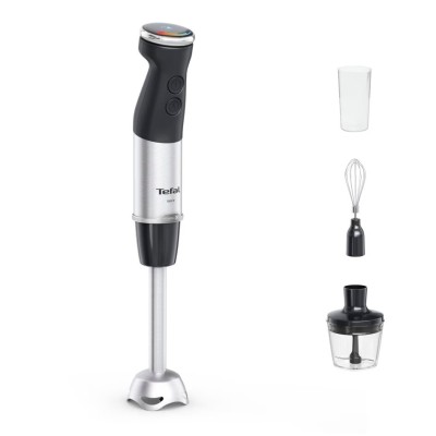Блендер Tefal заглибний Quickchef+ 1000Вт, 3в1, чаша-800мл, чопер-500мл, турборежим, сріблясто-чорний (HB673830) Блендер Tefal заглибний Quickchef+ 1000Вт, 3в1, чаша-800мл, чопер-500мл, турборежим, сріблясто-чорний (HB673830)