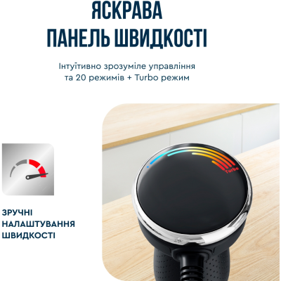 Блендер Tefal заглибний Quickchef+ 1000Вт, 3в1, чаша-800мл, чопер-500мл, турборежим, сріблясто-чорний (HB67E830) Блендер Tefal заглибний Quickchef+ 1000Вт, 3в1, чаша-800мл, чопер-500мл, турборежим, сріблясто-чорний (HB67E830)