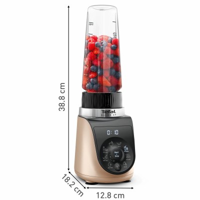 Блендер Tefal стаціонарний Blend UP, 1000Вт, чаша-700мл, тритан, чорно-золотистий (BL190AF0) Блендер Tefal стаціонарний Blend UP, 1000Вт, чаша-700мл, тритан, чорно-золотистий (BL190AF0)