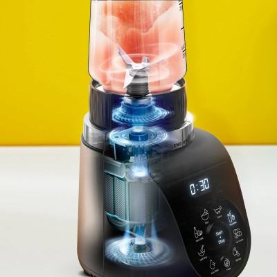 Блендер Tefal стаціонарний Blend UP, 1000Вт, чаша-700мл, тритан, чорно-золотистий (BL190AF0) Блендер Tefal стаціонарний Blend UP, 1000Вт, чаша-700мл, тритан, чорно-золотистий (BL190AF0)