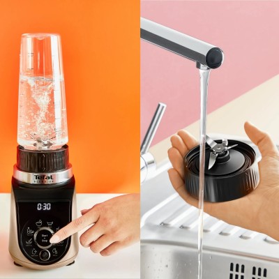 Блендер Tefal стаціонарний Blend UP, 1000Вт, чаша-700мл, тритан, чорно-золотистий (BL190AF0) Блендер Tefal стаціонарний Blend UP, 1000Вт, чаша-700мл, тритан, чорно-золотистий (BL190AF0)