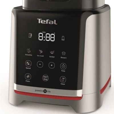 Блендер Tefal стаціонарний InfinyMix + 1600Вт, чаша-1750мл, стакан 600мл, сріблясто-чорний (BL91HD31)