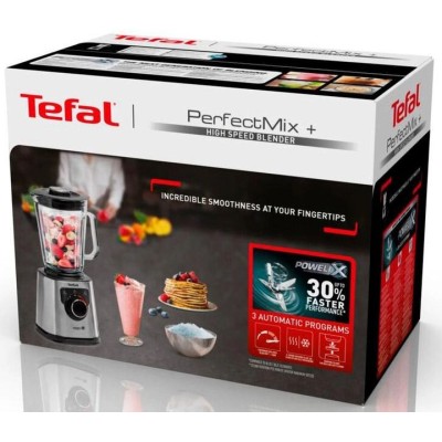 Блендер Tefal стаціонарний Perfect mix+ 1200Вт, чаша-1750мл, скло, сталь-чорний (BL871D31) Блендер Tefal стаціонарний Perfect mix+ 1200Вт, чаша-1750мл, скло, сталь-чорний (BL871D31)