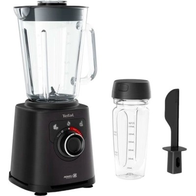 Блендер Tefal стаціонарний Perfectmix+ 1200Вт, чаша-2000мл, ємність для смузі, скло, чорний (BL87G831) Блендер Tefal стаціонарний Perfectmix+ 1200Вт, чаша-2000мл, ємність для смузі, скло, чорний (BL87G831)
