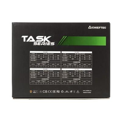 Блок живлення CHIEFTEC Task (700W), >85%, 80+ Bronze, 120мм, 1xMB 24pin(20+4), 1xCPU 8pin(4+4), 3xMolex, 6xSATA, 2xPCIe 8pin(6+2 Блок живлення CHIEFTEC Task (700W), >85%, 80+ Bronze, 120мм, 1xMB 24pin(20+4), 1xCPU 8pin(4+4), 3xMolex, 6xSATA, 2xPCIe 8pin(6+2