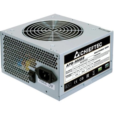 Блок живлення CHIEFTEC Value (500W), >80%, 80+ White(230V Only), 120мм, 1xMB 24pin(20+4), 1xCPU 8pin(4+4), 2xMolex, 3xSATA, 1xPC Блок живлення CHIEFTEC Value (500W), >80%, 80+ White(230V Only), 120мм, 1xMB 24pin(20+4), 1xCPU 8pin(4+4), 2xMolex, 3xSATA, 1xPC