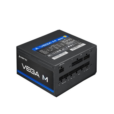 Блок живлення CHIEFTEC Vega M (750W), >90%, 80+ Gold, 135мм FDB, 1xMB 24pin(20+4), 2xCPU 8pin(4+4), 3xMolex, 6xSATA, 4xPCIe 8pin Блок живлення CHIEFTEC Vega M (750W), >90%, 80+ Gold, 135мм FDB, 1xMB 24pin(20+4), 2xCPU 8pin(4+4), 3xMolex, 6xSATA, 4xPCIe 8pin