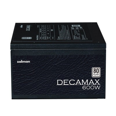 Блок живлення Zalman Decamax (600W) 85%, 80 Plus, 120мм, 1xMB 24pin(20+4), 1xCPU 8pin(4+4), 3xMolex, 6xSATA, 2xPCIe 8pin(6+2) (Z Блок живлення Zalman Decamax (600W) 85%, 80 Plus, 120мм, 1xMB 24pin(20+4), 1xCPU 8pin(4+4), 3xMolex, 6xSATA, 2xPCIe 8pin(6+2) (Z