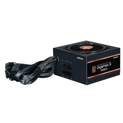 Блок живлення Zalman Gigamax 3 (850W), 88%, 80+ Bronze, 120мм, 1xMB 24pin(20+4), 2xCPU (8pin(4+4)+8pin), 3xMolex, 6xSATA, 4xPCIe Блок живлення Zalman Gigamax 3 (850W), 88%, 80+ Bronze, 120мм, 1xMB 24pin(20+4), 2xCPU (8pin(4+4)+8pin), 3xMolex, 6xSATA, 4xPCIe