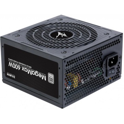Блок живлення Zalman Megamax (600W), 83%, 80+ White, 120мм, 1xMB 24pin(20+4), 2xCPU (8pin+4pin) 4xMolex, 6xSATA, 2xPCIe 8pin(6+2 Блок живлення Zalman Megamax (600W), 83%, 80+ White, 120мм, 1xMB 24pin(20+4), 2xCPU (8pin+4pin) 4xMolex, 6xSATA, 2xPCIe 8pin(6+2