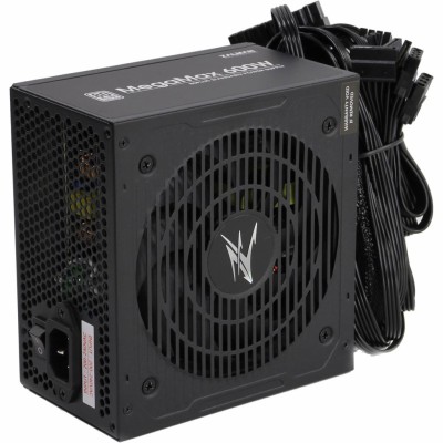 Блок живлення Zalman Megamax (600W), 83%, 80+ White, 120мм, 1xMB 24pin(20+4), 2xCPU (8pin+4pin) 4xMolex, 6xSATA, 2xPCIe 8pin(6+2 Блок живлення Zalman Megamax (600W), 83%, 80+ White, 120мм, 1xMB 24pin(20+4), 2xCPU (8pin+4pin) 4xMolex, 6xSATA, 2xPCIe 8pin(6+2
