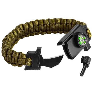 Браслет туристичний Neo Tools, 5в1, паракорд 3.5м, міцність 250кг, обхват 24см Браслет туристичний Neo Tools, 5в1, паракорд 3.5м, міцність 250кг, обхват 24см