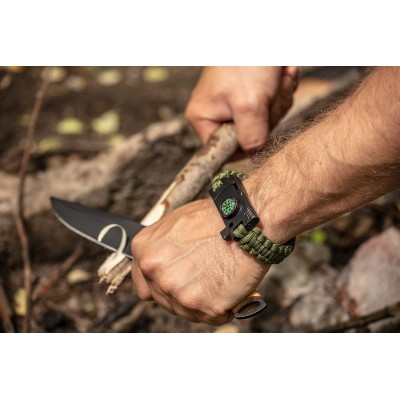 Браслет туристичний Neo Tools, 5в1, паракорд 3.5м, міцність 250кг, обхват 24см Браслет туристичний Neo Tools, 5в1, паракорд 3.5м, міцність 250кг, обхват 24см