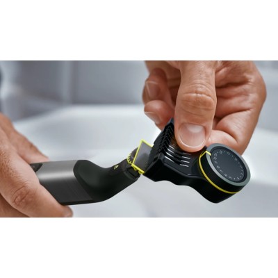 Бритва електр. Philips OneBlade Pro 360, Li-Ion, сух.+волог., індикатор заряду, м'який чохол, чорний (QP6552/15) Бритва електр. Philips OneBlade Pro 360, Li-Ion, сух.+волог., індикатор заряду, м'який чохол, чорний (QP6552/15)
