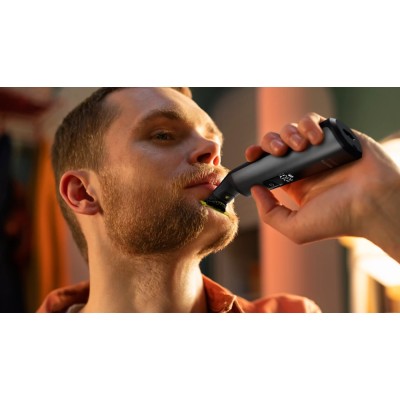 Бритва електр. Philips OneBlade Pro 360, Li-Ion, сух.+волог., індикатор заряду, м'який чохол, чорний (QP6552/15) Бритва електр. Philips OneBlade Pro 360, Li-Ion, сух.+волог., індикатор заряду, м'який чохол, чорний (QP6552/15)