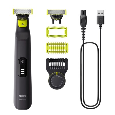 Бритва електр. Philips OneBlade Pro 360, Li-Ion, сух.+волог., індикатор заряду, чорний (QP6542/15) Бритва електр. Philips OneBlade Pro 360, Li-Ion, сух.+волог., індикатор заряду, чорний (QP6542/15)