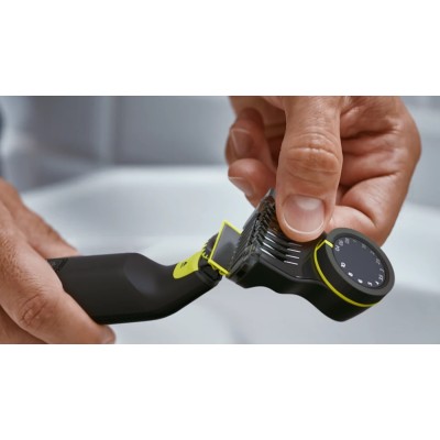 Бритва електр. Philips OneBlade Pro 360, Li-Ion, сух.+волог., індикатор заряду, чорний (QP6542/15) Бритва електр. Philips OneBlade Pro 360, Li-Ion, сух.+волог., індикатор заряду, чорний (QP6542/15)