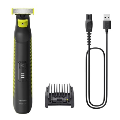 Бритва електр. Philips OneBlade Pro, Li-Ion, сух.+волог., індикатор заряду, чорний (QP6506/15) Бритва електр. Philips OneBlade Pro, Li-Ion, сух.+волог., індикатор заряду, чорний (QP6506/15)