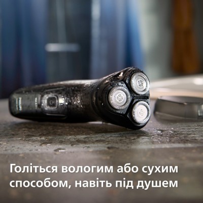 Бритва електр. Philips роторна Series 3000X, бритв.головок-3, Li-Ion, сух.+волог., тример, чорний (X3051/00)