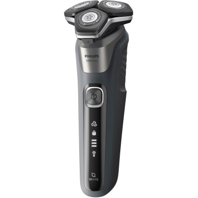 Бритва електр. Philips роторна Series 5000, 9Вт, бритв.головок-3, Li-Ion, сух.+волог., тример, сірий (S5887/10)