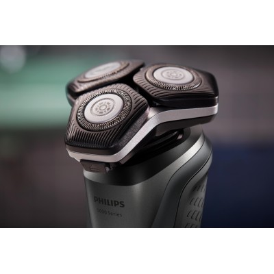 Бритва електр. Philips роторна Series 5000, 9Вт, бритв.головок-3, Li-Ion, сух.+волог., тример, сірий (S5887/10)