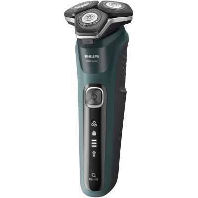 Бритва електр. Philips роторна Series 5000, 9Вт, бритв.головок-3, Li-Ion, сух.+волог., тример, чорно-зелений (S5884/50) Бритва електр. Philips роторна Series 5000, 9Вт, бритв.головок-3, Li-Ion, сух.+волог., тример, чорно-зелений (S5884/50)