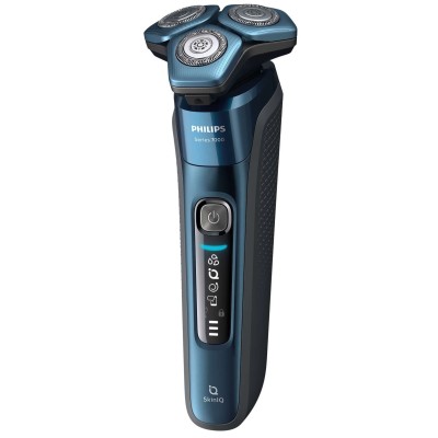 Бритва електр. Philips роторна Series 7000, 9Вт, бритв.головок-3, Li-Ion, сух.+волог., тример, чохол, Bt., сіро-синій (S7882/55) Бритва електр. Philips роторна Series 7000, 9Вт, бритв.головок-3, Li-Ion, сух.+волог., тример, чохол, Bt., сіро-синій (S7882/55)