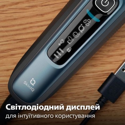Бритва електр. Philips роторна Series 7000, 9Вт, бритв.головок-3, Li-Ion, сух.+волог., тример, чохол, Bt., сіро-синій (S7882/55) Бритва електр. Philips роторна Series 7000, 9Вт, бритв.головок-3, Li-Ion, сух.+волог., тример, чохол, Bt., сіро-синій (S7882/55)