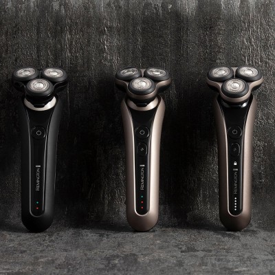 Бритва електр. Remington роторна Limitless X9, 5.5Вт, бритв.головок-3, Li-Ion, сух.+волог., тример, чорно-коричн. (XR1790)