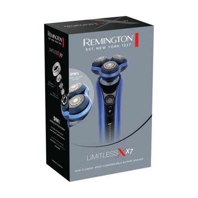 Бритва електр. Remington роторна X7 Limitless X, бритв.головок-3, від мережі, сух.+волог., тример, водонепрон., швид. зарядка, ч Бритва електр. Remington роторна X7 Limitless X, бритв.головок-3, від мережі, сух.+волог., тример, водонепрон., швид. зарядка, ч