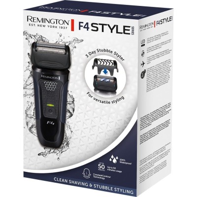 Бритва електр. Remington сіткова F4 Style Series, бритв.головок-3, сух.+волог., тример, чорний (F4002)