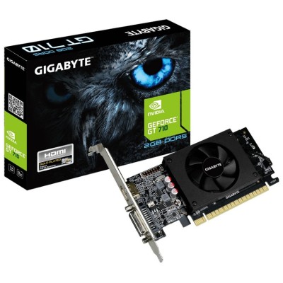 Вiдеокарта GIGABYTE GeForce GT 710 2GB DDRR5 64bit low profile (GV-N710D5-2GL) Вiдеокарта GIGABYTE GeForce GT 710 2GB DDRR5 64bit low profile (GV-N710D5-2GL)