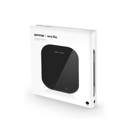 Ваги Gorenje кухонні, 10кг, AAAx3 в комплекті, скло, чорний (KT10ORAB) Ваги Gorenje кухонні, 10кг, AAAx3 в комплекті, скло, чорний (KT10ORAB)