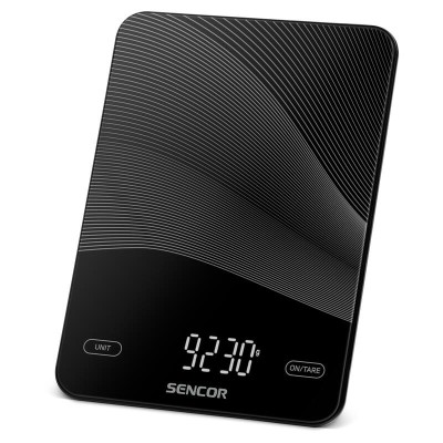 Ваги Sencor кухонні, 10кг, акумулятор 250mAh, USB-C, сенс. керув., скло, чорний (SKS7700BK) Ваги Sencor кухонні, 10кг, акумулятор 250mAh, USB-C, сенс. керув., скло, чорний (SKS7700BK)